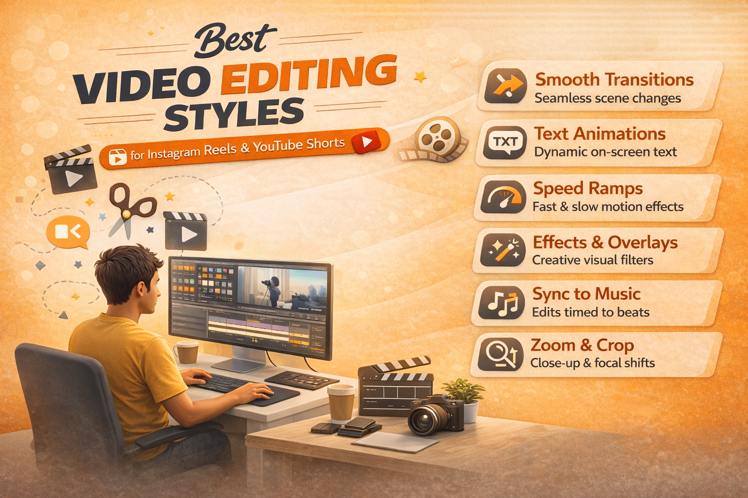 Video Editing Styles for Instagram Reels & YouTube Shorts